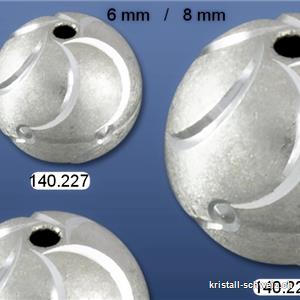 Boule percée - Jupiter - 8 mm en argent 925. OFFRE SPECIALE