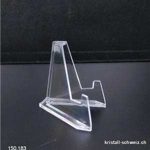 Support - Chevalet en Plexiglas petit, haut. 5,7 x larg. 3,5 cm