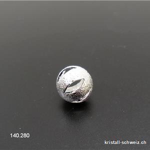 Intercalaire Perle ajourée métal argenté 10 mm