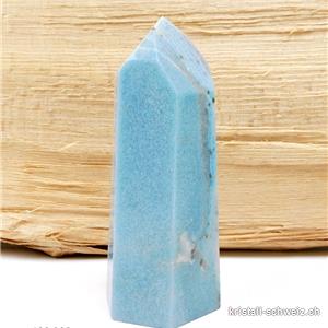 Quartz bleu avec Troïlite, Obélisque 10 cm. Pièce unique 235 grammes