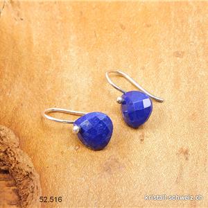 Boucles d'oreilles Lapis-Lazuli facetté en argent 925