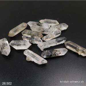 Cristal de roche biterminé brut 3,5 à 5 cm/6 - 8 grammes