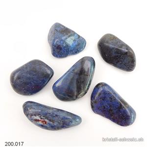 Dumortiérite, pierres roulées AB. Lot unique 76,5 Gr