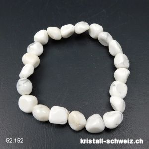 Armband Magnesit 8-10 mm, elastisch 17,5 cm. Grösse SM