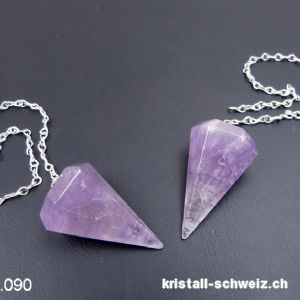 Pendel Amethyst hell facettiert 3,5 - 4 cm. Verkauf pro Stk.