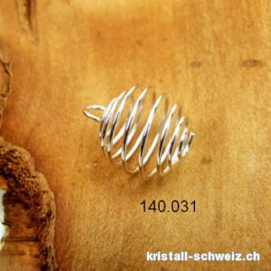 1 Spiral aus Metall für Stein 1,5 bis 2 cm 