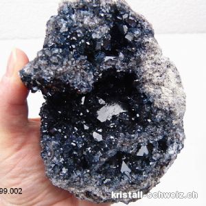 Celestite - Coelestin schwarz, Kristall mit Matrix. Einzelstück 1'660 Gramm