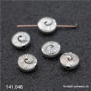 Intercalaire Escargot métal argenté 10 x 5 mm