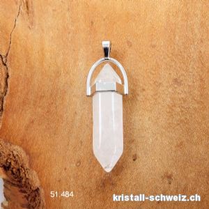 Anhänger Bergkristall Doppelender an Metall. SONDERANGEBOT