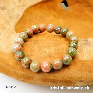 Armband Unakit - Epidot 10 mm / 18 bis 19 cm