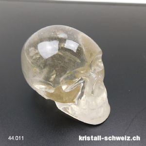 Schädel Citrin natur 6,5 cm. Einzelstück 189 Gramm