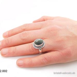 Katzenauge Stein Ring, Blauer KatzenAuge Ring, Großer blauer Ring
