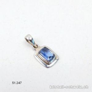 Anhänger Kyanit blau 1,5 cm aus 925 Silber