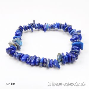 Armband Lapislazuli Splitter, elastisch 19 cm