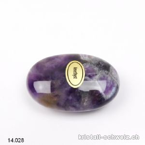 Amethyst Chevron, Antistress Linsenstein 4,5 x 3 cm