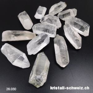 Bergkristall rohe Spitze 4,5 bis 5 cm / 26 - 30 Gramm. Sonderangebot