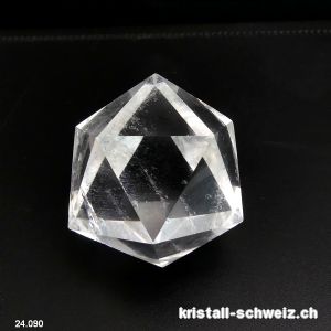 Ikosaeder Bergkristall 4,2 cm. Einzelstück