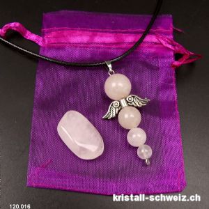 Set Engel der Liebe - Rosenquarz. Sonderangebot