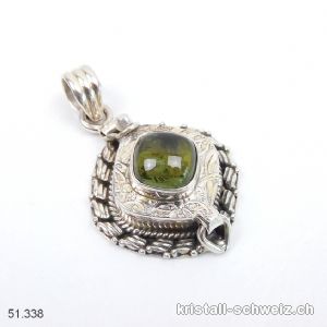 Anhänger Peridot - Olivin SECRET aus 925 Silber. Einzelstück