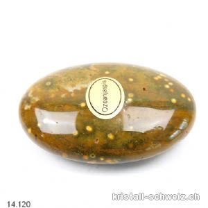 Jaspis Ozean, Antistress Linsenstein 4,5 x 3 cm