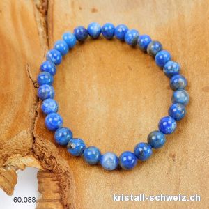 Armband Lapislazuli 6,5 mm / 18 cm. Unikat