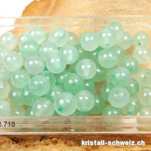 Aventurin grün, Kugel gelocht 6,5 mm. Sonderangebot