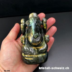 Labradorit Ganesh 9,6 cm. Einzelstück. Qualität A