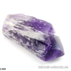 Amethyst Doppel Rohspitze, 7,9 cm. Unikat