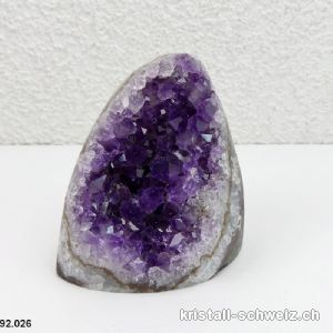 Amethyst aus Brasilien, Geode 7,2 cm. Unikat 267 Gramm