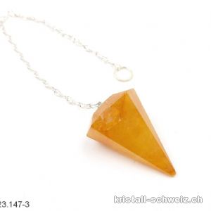 Pendel Golden Healer - Quarz-Limonit facettiert 3 - 3,5 cm