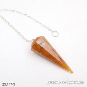 Pendel Golden Healer - Quarz-Limonit facettiert. Unikat 4,6 cm