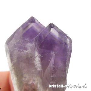 Amethyst Phantom Doppel Rohspitze, 8,7 cm. Unikat