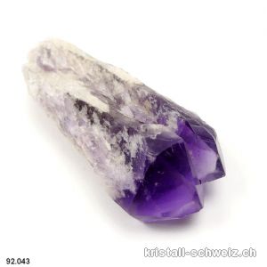 Amethyst Doppel Rohspitze, 8,4 cm. Unikat