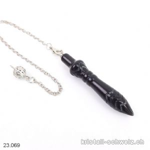 Pendel Obsidian schwarz 6 cm, Thot Pendel