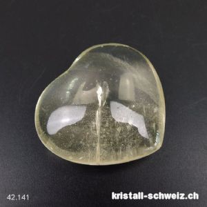 Herz Citrin natur 4,2 x 3,7 cm. Einzelstück 33 Gramm