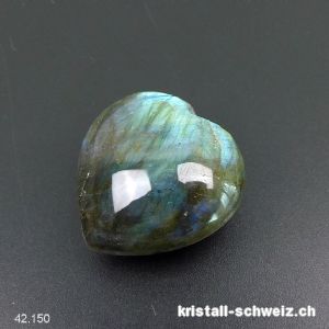 Herz Labradorit 3,1 x 3,1 x 1,9 cm. Einzelstück