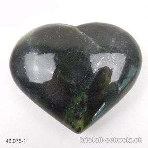 Herz Nephrit Jade aus Afghanistan 8 x 6,5 x 2,6 cm. Einzelstück