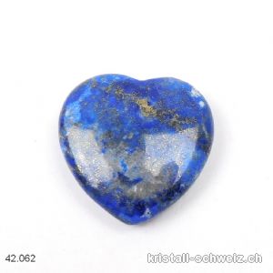 Herz Lapislazuli 2,5 cm, flach