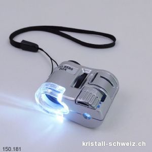 Mikroskop Mini LED 60 x. 4 x 3 cm