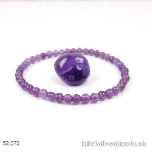 1 Armband Amethyst u. 1 Trommelstein GRATIS