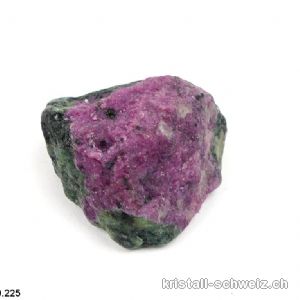 Rubin - Zoïsit Hornblende roh 4,3 x 4 x 2,7 cm. Einzelstück