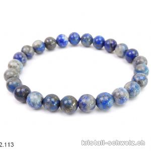 Armband Lapislazuli 8 - 8,5 mm / 21 cm