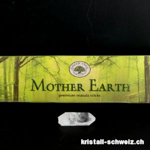 Green Tree Räucherstäbchen - Mother Earth und 1 Bergkriastall spitze