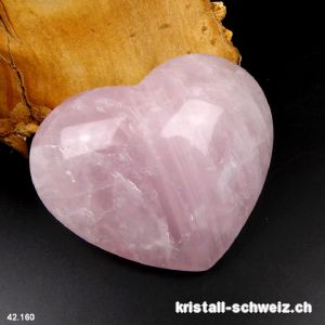 Herz Rosenquarz aus Brasilien 8,5 x 7 x 3,2 cm. Einzelstück 240 Gramm