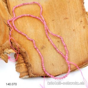 Strang Turmalin rosa - Rubellit FACETTIERT 2 mm / 38,5 cm