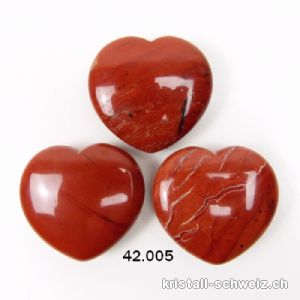 Herz Jaspis rot 4,2 x 4 x 1,5 cm