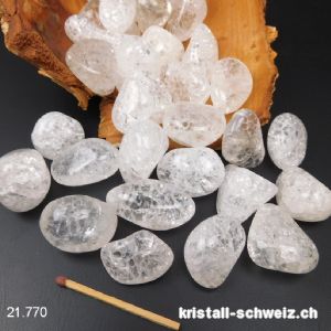 Bergkristall Iris - Iriskristall - Freiform 2,7 bis 3,5 cm. Grösse L
