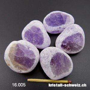 Fensterkiesel Freiform Amethyst 3,2 - 3,8 cm