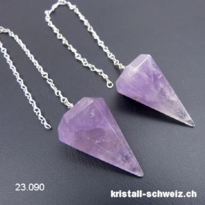 Pendel Amethyst hell facettiert 3,5 - 4 cm. Verkauf pro Stk.