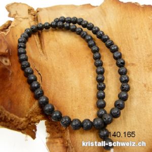 Strang Lava gewachst 6,5 mm / 37 cm, ca. 60 Kugeln. Sonderangebot